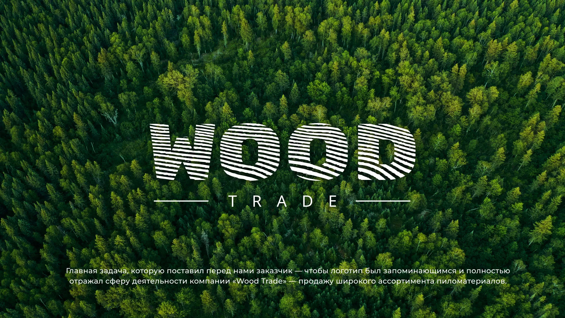 Разработка логотипа для компании «Wood Trade» в Коряжме