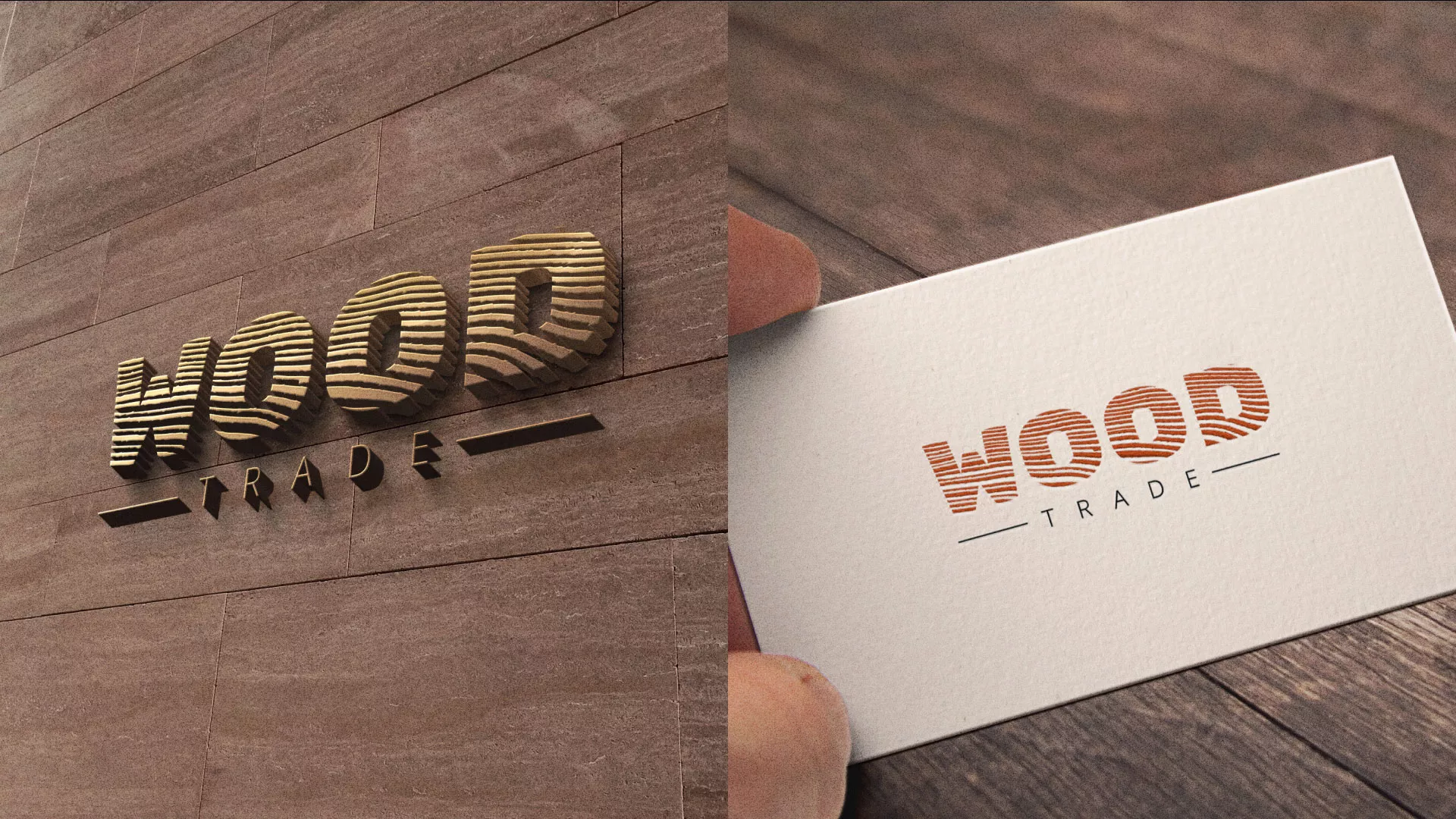 Разработка логотипа для компании «Wood Trade» в Коряжме
