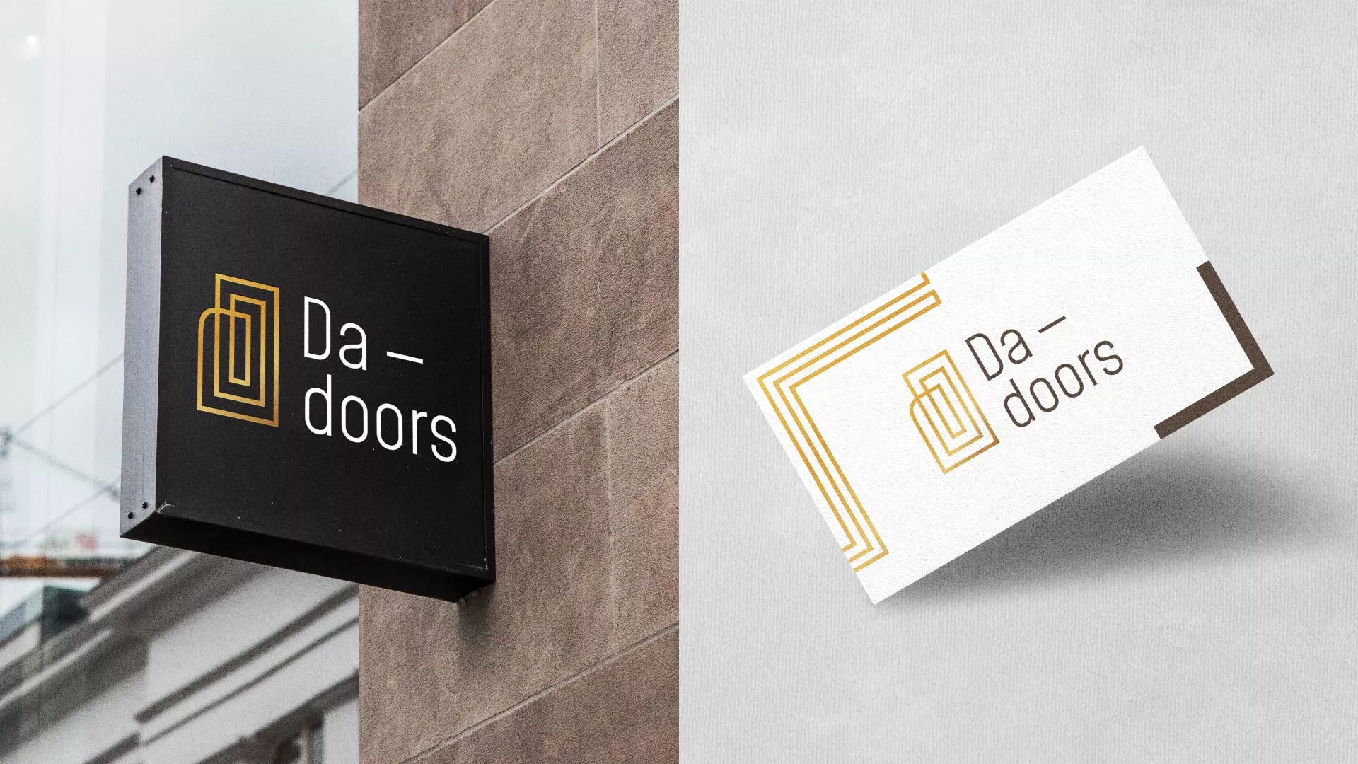 Разработка логотипа для компании «DA-DOORS» в Коряжме